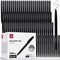 deli Pens Bulk, 100 Pack Retractable Ballpoint Pens, 1.0MM Black Ink,Smooth Writing, No Bleed, Comfortable Grip for Home,Office & School Use